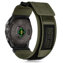 Žalia apyrankė Garmin fenix 5 / 6 / 6 PRO / 7 / 8 (47 MM) / E "Tech-Protect Scout Pro"