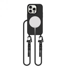 Juodas dėklas Apple Iphone 14 Pro "Tech-Protect Magnecklace Magsafe"