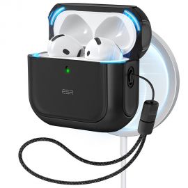 Juodas dėklas Apple Airpods 4 "Esr Orbit Halolock Magsafe"