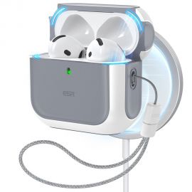 Baltas dėklas Apple Airpods 4 "Esr Orbit Halolock Magsafe"