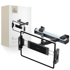 Juodas planšetinio kompiuterio laikiklis "TECH-PROTECT V3 HEADREST CAR MOUNT"