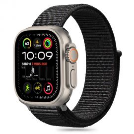 Juoda apyrankė Apple Watch 6 / 7 / 8 / 9 / 10 / SE (40 / 41 / 42mm) "Tech-Protect Nylon"