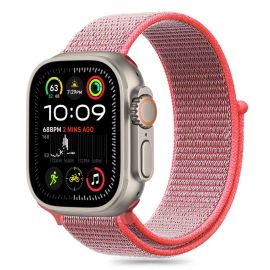 Hot Pink apyrankė Apple Watch 6 / 7 / 8 / 9 / 10 / SE (40 / 41 / 42mm) "Tech-Protect Nylon"