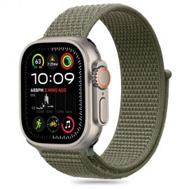 Khaki apyrankė Apple Watch 6 / 7 / 8 / 9 / 10 / SE / Ultra 1 / 2 (44 / 45 / 46 / 49mm) "Tech-Protect Nylon"