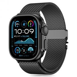 Juoda apyrankė Apple Watch 6 / 7 / 8 / 9 / 10 / SE / Ultra 1 / 2 (44 / 45 / 46 / 49mm) "Tech-Protect Milano"