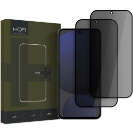 Juodas apsauginis ekrano stikliukas Samsung Galaxy S24 FE "Hofi Anti Spy Glass Pro+"