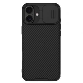 Juodas dėklas Nillkin CamShield PRO Magnetic telefonui Apple iPhone 16 Plus