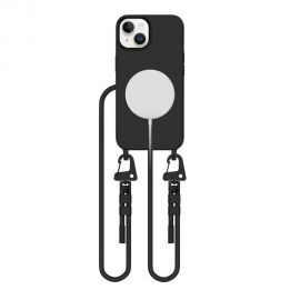 Juodas dėklas Apple Iphone 13 "Tech-Protect Magnecklace Magsafe"