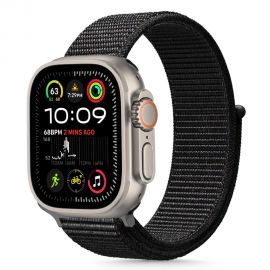 Juoda apyrankė Apple Watch 6 / 7 / 8 / 9 / 10 / SE / Ultra 1 / 2 (44 / 45 / 46 / 49mm) "Tech-Protect Nylon"