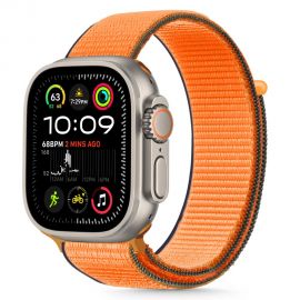 Oranžinė apyrankė Apple Watch 6 / 7 / 8 / 9 / 10 / SE / (40 / 41 / 42mm) "Tech-Protect Nylon"