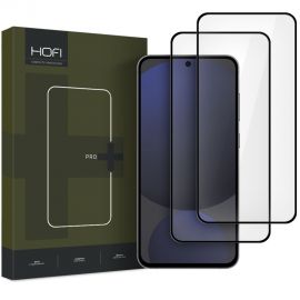 Juodas apsauginis ekrano stikliukas Samsung Galaxy S24 FE "Hofi Glass Pro+ 2-Pack"