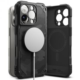 Juodas camo dėklas Apple Iphone 16 Pro Max "Ringke Rugged Gear Magnetic Magsafe"