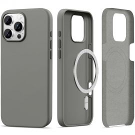 Pilkas dėklas Apple Iphone 16 Pro Max "Tech-Protect Silicone Magsafe"