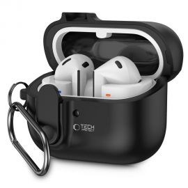 Juodas dėklas Samsung Galaxy Buds 3 / 3 Pro "Tech-Protect Slim Hook"