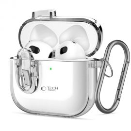 Skaidrus dėklas Apple Airpods 4 "Tech-Protect Slim Hook"