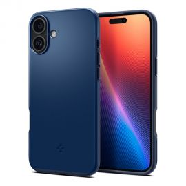 Tamsiai mėlynas dėklas Apple Iphone 16 "Spigen Thin Fit Mag Magsafe"
