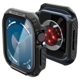 Juodas dėklas Apple Watch 10 (46mm) "Spigen TOUGH Armor"
