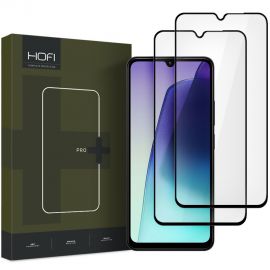 Juodas apsauginis ekrano stikliukas Xiaomi Redmi 14C / Poco C75 / Redmi A5 4G "Hofi Glass Pro+ 2-Pack"