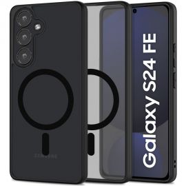 Juodas matinis dėklas Samsung Galaxy S24 FE "Tech-Protect Magmat Magsafe"