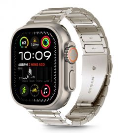 Titano spalvos apyrankė Apple Watch 6 / 7 / 8 / 9 / 10 / SE / Ultra 1 / 2 (42 / 44 / 45 / 49MM) "Tech-Protect Stainless Classic"