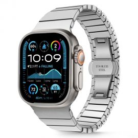 Sidabrinė apyrankė Apple Watch 6 / 7 / 8 / 9 / 10 / SE / Ultra 1 / 2 (42 / 44 / 45 / 49MM) "Tech-Protect Linkband"