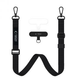 Juodos spalvos dirželis "TECH-PROTECT C6S ROPE CROSSBODY"