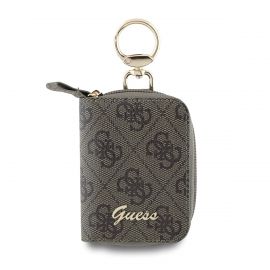 Rudas raktų pakabukas "Guess PU 4G Script Logo Key Pouch"