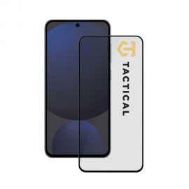 Juodas apsauginis stiklas telefonui Samsung Galaxy S24 FE "Tactical Glass Shield 5D"