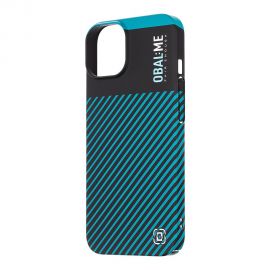 Juodas-žalsvas dėklas telefonui Apple iPhone 14 "OBAL:ME Flossy Stripes"