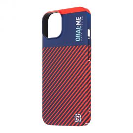 Mėlynas-raudonas dėklas telefonui Apple iPhone 14 "OBAL:ME Flossy Stripes"