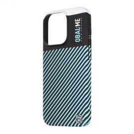 Juodas-mėlynas dėklas telefonui Apple iPhone 15 Pro "OBAL:ME Flossy Stripes"