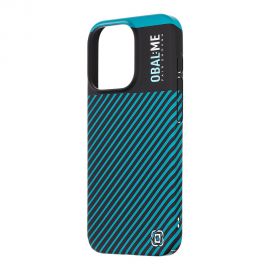 Juodas-žalsvas dėklas telefonui Apple iPhone 15 Pro "OBAL:ME Flossy Stripes"