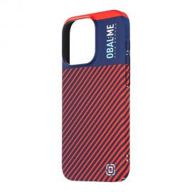 Mėlynas-raudonas dėklas telefonui Apple iPhone 15 Pro "OBAL:ME Flossy Stripes"