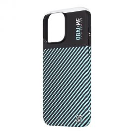 Juodas-mėlynas dėklas telefonui Apple iPhone 15 Pro Max "OBAL:ME Flossy Stripes"