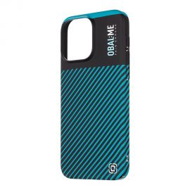 Juodas-žalsvas dėklas telefonui Apple iPhone 15 Pro Max "OBAL:ME Flossy Stripes"