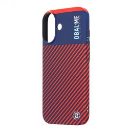 Mėlynas-raudonas dėklas telefonui Apple iPhone 16 "OBAL:ME Flossy Stripes"