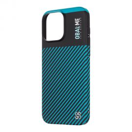 Juodas-žalsvas dėklas telefonui Apple iPhone 16 Pro Max "OBAL:ME Flossy Stripes"