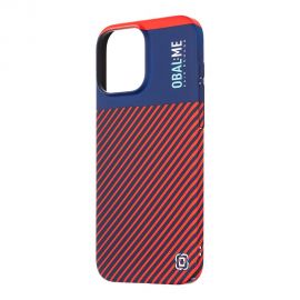 Mėlynas-raudonas dėklas telefonui Apple iPhone 16 Pro Max "OBAL:ME Flossy Stripes"