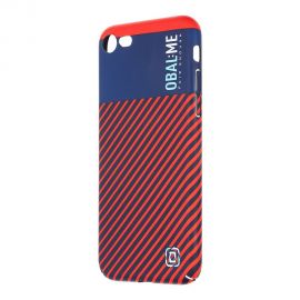 Mėlynas-raudonas dėklas telefonui Apple iPhone 7 / 8 / SE 2020 / SE 2022 "OBAL:ME Flossy Stripes"