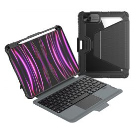 Juodas dėklas telefonui iPad Pro 11 2024 "Nillkin Bumper Link Keyboard"