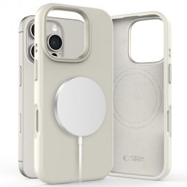 Cosmic Latte dėklas Apple Iphone 16 Pro Max "Tech-Protect Silicone Pure Magsafe"