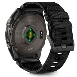 Juoda apyrankė Garmin Fenix 5X / 5X PLUS / 6X / 6X PRO / 7X / 8 (51 MM) "Tech-Protect Nylon Classic"