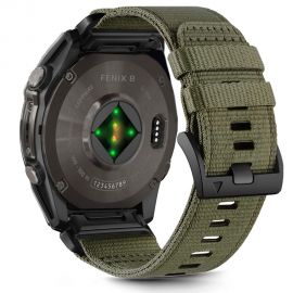 Žalia apyrankė Garmin Fenix 5X / 5X PLUS / 6X / 6X PRO / 7X / 8 (51 MM) "Tech-Protect Nylon Classic"