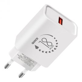 Baltas buitinis pakrovėjas OBAL:ME Wall Charger USB-A 18W