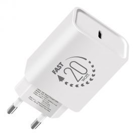 Baltas buitinis pakrovėjas OBAL:ME Wall Charger USB-C 20W 