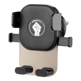 Juodas telefono laikiklis OBAL:ME GravGripper Car Holder