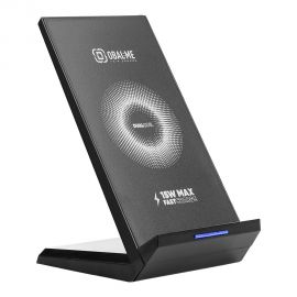 Juodas belaidis pakrovėjas OBAL:ME StandCharger Wireless Charging Stand 15W