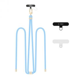 Šviesiai mėlynas-auksinis dirželis "TECH-PROTECT C7S ROPE CROSSBODY STRAP"