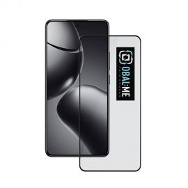 Juodas apsauginis ekrano stikliukas Xiaomi 14T/14T Pro "OBAL:ME 5D Glass Screen Protector"