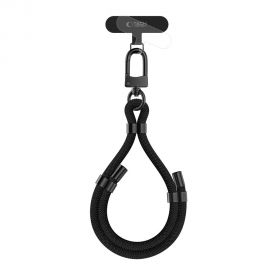 Juodas dirželis "TECH-PROTECT C4S ROPE WRIST STRAP"